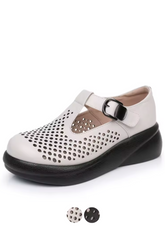 Melissa Women's Hollow Out Leather Platform Sandals